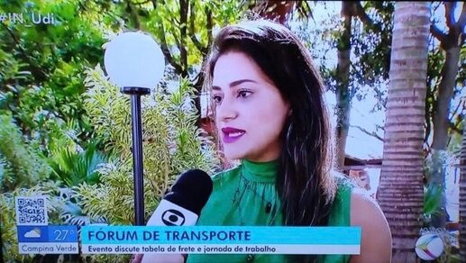 Dra. Roberta Santana em reportagem sobre fórum de transporte